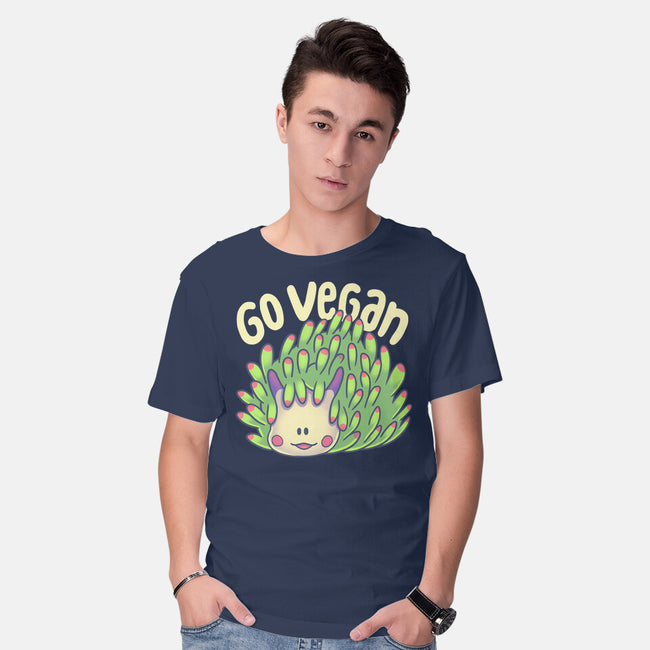 Go Vegan Sea Sheep-Mens-Basic-Tee-Geekydog