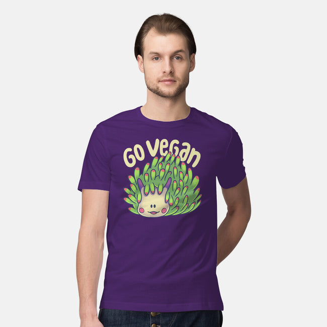 Go Vegan Sea Sheep-Mens-Premium-Tee-Geekydog