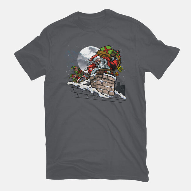 Stuck Santa-Mens-Basic-Tee-AndreusD