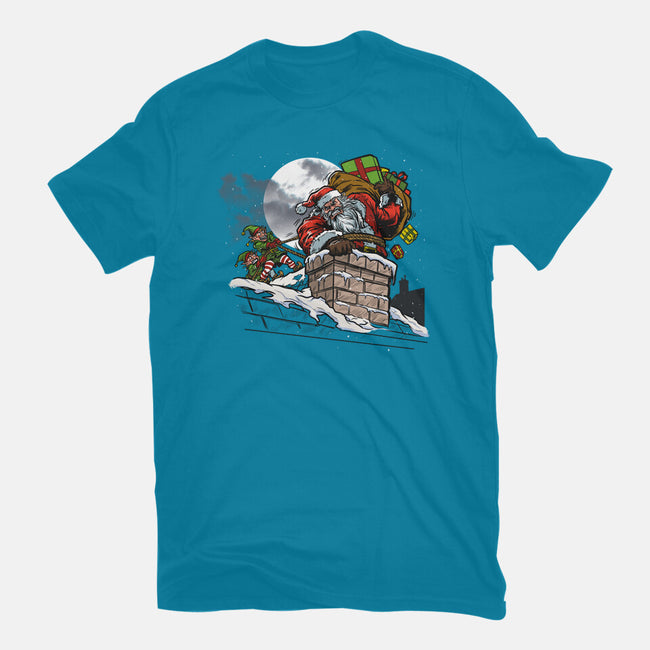Stuck Santa-Mens-Basic-Tee-AndreusD