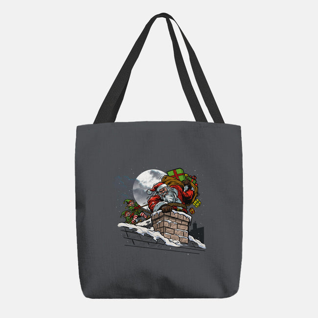 Stuck Santa-None-Basic Tote-Bag-AndreusD