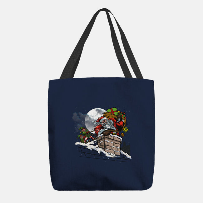 Stuck Santa-None-Basic Tote-Bag-AndreusD