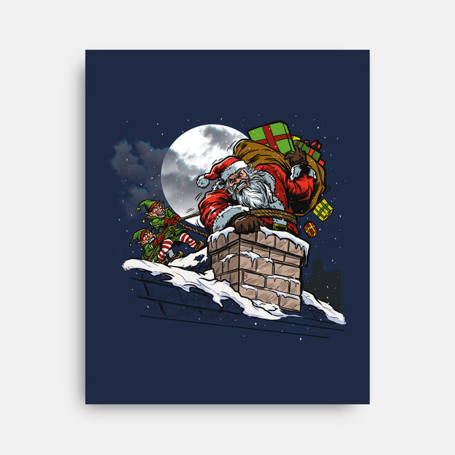 Stuck Santa-None-Stretched-Canvas-AndreusD
