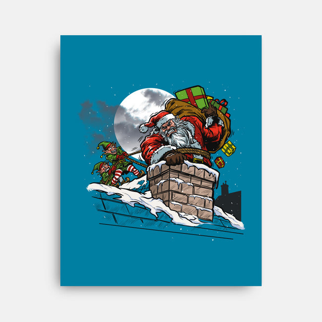 Stuck Santa-None-Stretched-Canvas-AndreusD