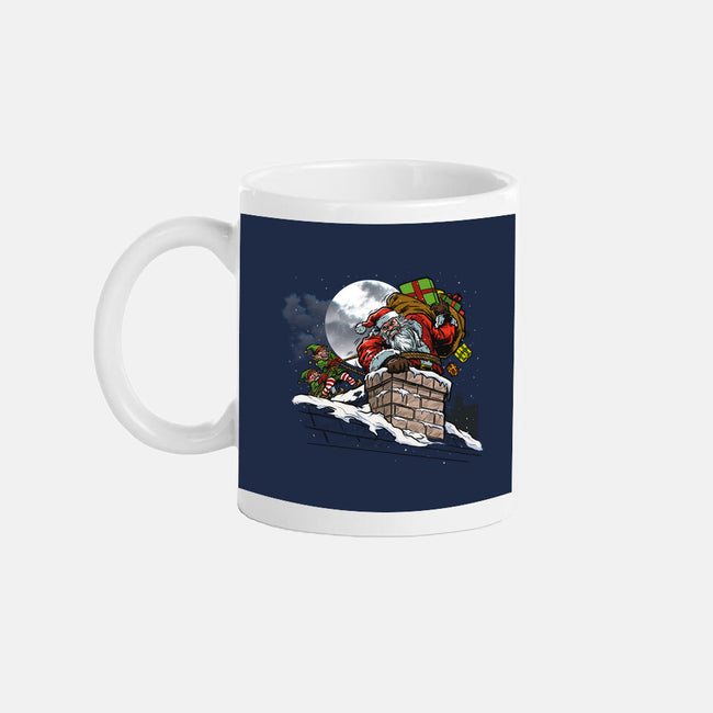 Stuck Santa-None-Mug-Drinkware-AndreusD