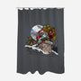Stuck Santa-None-Polyester-Shower Curtain-AndreusD