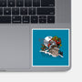 Stuck Santa-None-Glossy-Sticker-AndreusD