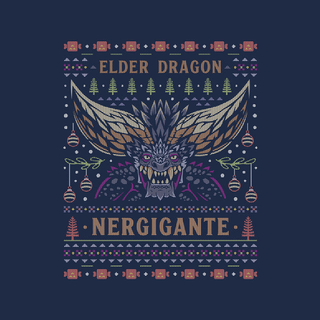 Nergigante Ugly Sweater-None-Polyester-Shower Curtain-LAGELANTEE