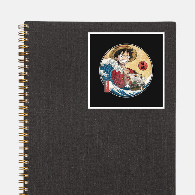 The Great Pirate Off Kanagawa-None-Glossy-Sticker-DrMonekers