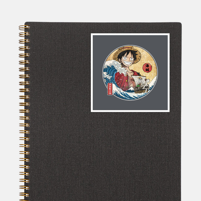 The Great Pirate Off Kanagawa-None-Glossy-Sticker-DrMonekers