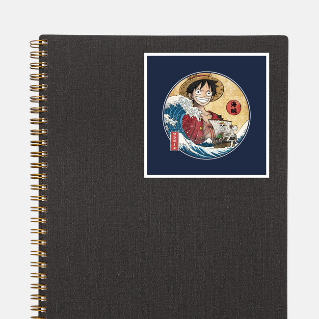 The Great Pirate Off Kanagawa-None-Glossy-Sticker-DrMonekers