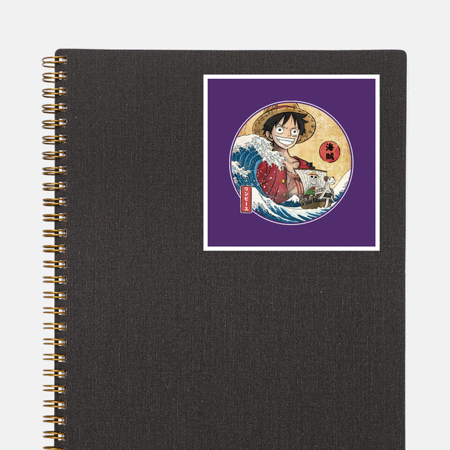 The Great Pirate Off Kanagawa-None-Glossy-Sticker-DrMonekers