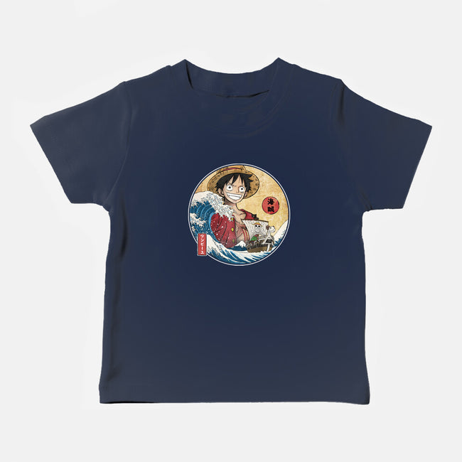 The Great Pirate Off Kanagawa-Baby-Basic-Tee-DrMonekers