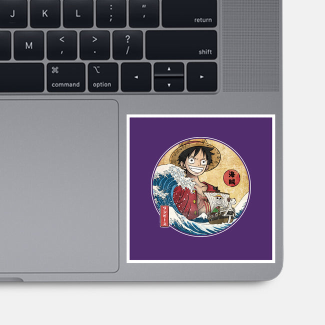 The Great Pirate Off Kanagawa-None-Glossy-Sticker-DrMonekers