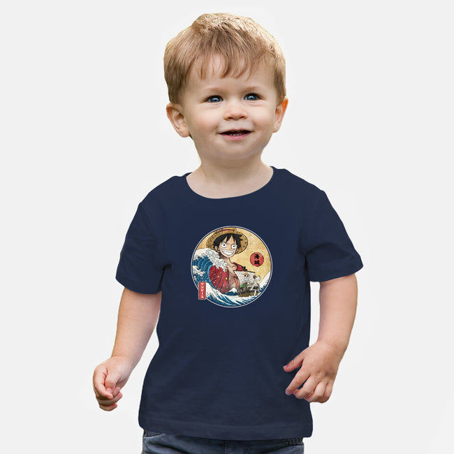 The Great Pirate Off Kanagawa-Baby-Basic-Tee-DrMonekers