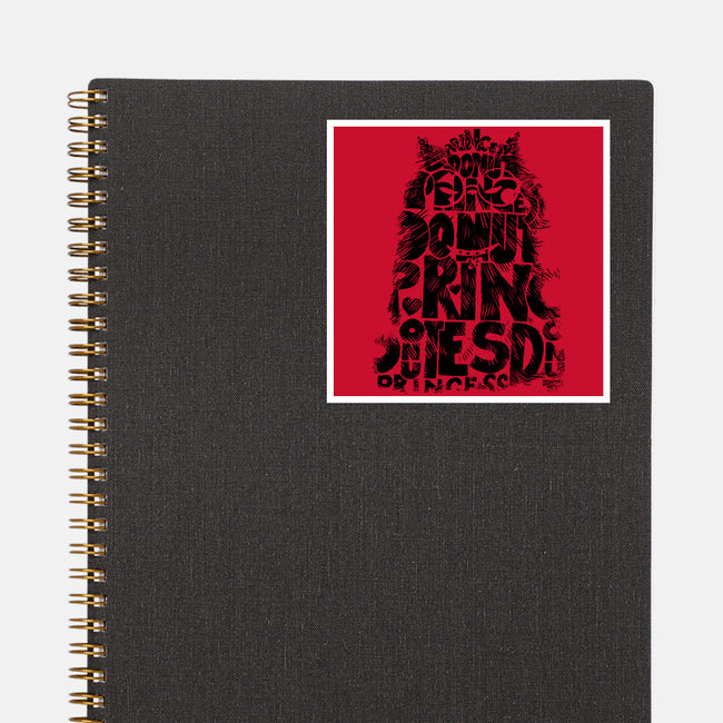 Princess Of Letters-None-Glossy-Sticker-imisko