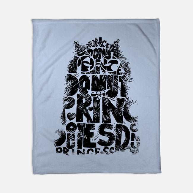 Princess Of Letters-None-Fleece-Blanket-imisko