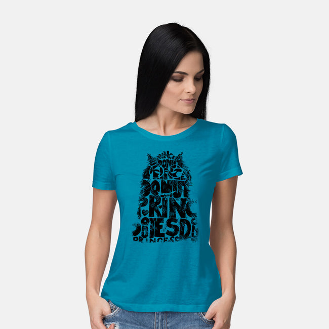 Princess Of Letters-Womens-Basic-Tee-imisko