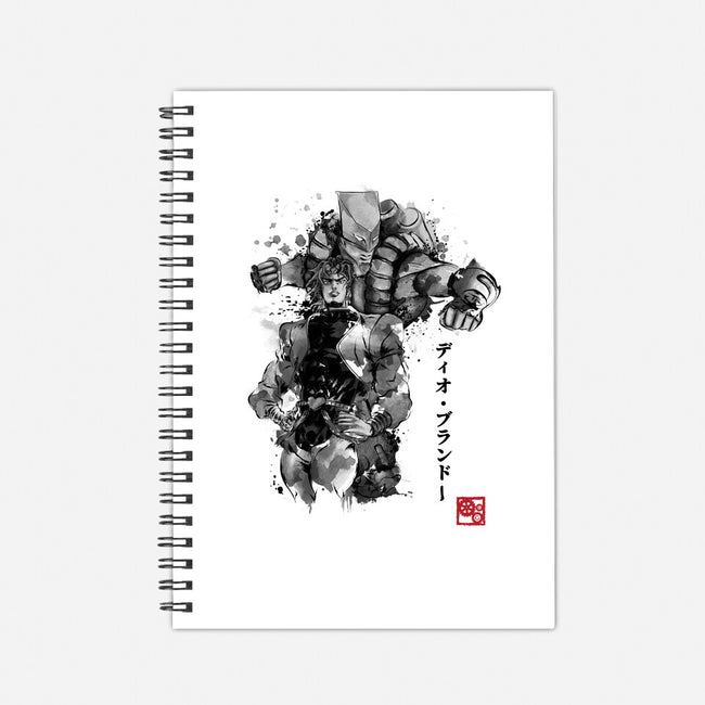 Za Warudo Sumi-e-none dot grid notebook-DrMonekers