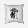 Za Warudo Sumi-e-none removable cover throw pillow-DrMonekers