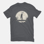 Boom Moon-Unisex-Basic-Tee-rocketman_art