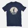 Boom Moon-Unisex-Basic-Tee-rocketman_art