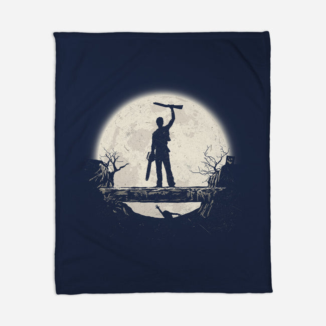 Boom Moon-None-Fleece-Blanket-rocketman_art