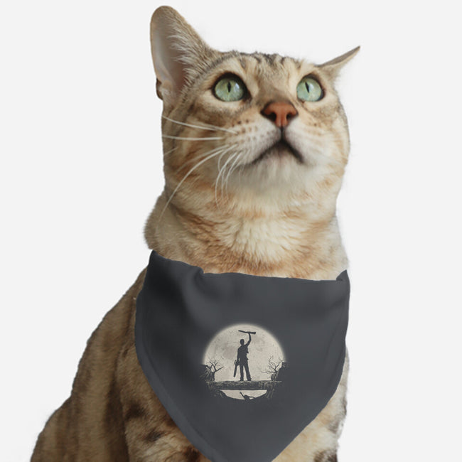 Boom Moon-Cat-Adjustable-Pet Collar-rocketman_art