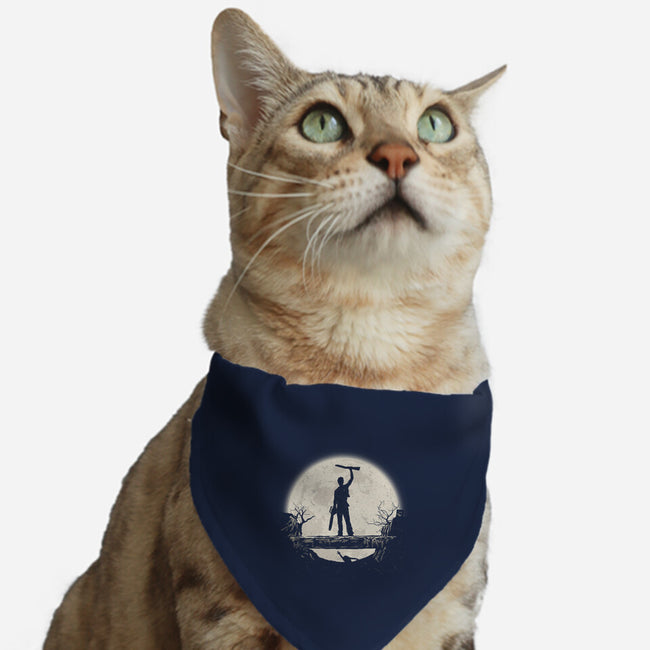 Boom Moon-Cat-Adjustable-Pet Collar-rocketman_art