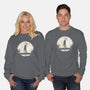 Boom Moon-Unisex-Crew Neck-Sweatshirt-rocketman_art