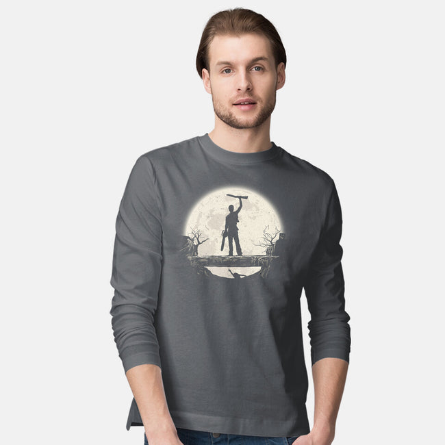 Boom Moon-Mens-Long Sleeved-Tee-rocketman_art