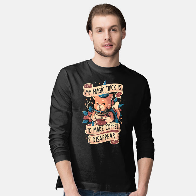 Magic Trick Cat-Mens-Long Sleeved-Tee-eduely
