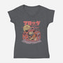 Frog The Fisher-Womens-V-Neck-Tee-eduely