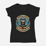 Raccoon Supremacy-Womens-V-Neck-Tee-Snouleaf