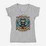 Raccoon Supremacy-Womens-V-Neck-Tee-Snouleaf