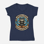 Raccoon Supremacy-Womens-V-Neck-Tee-Snouleaf