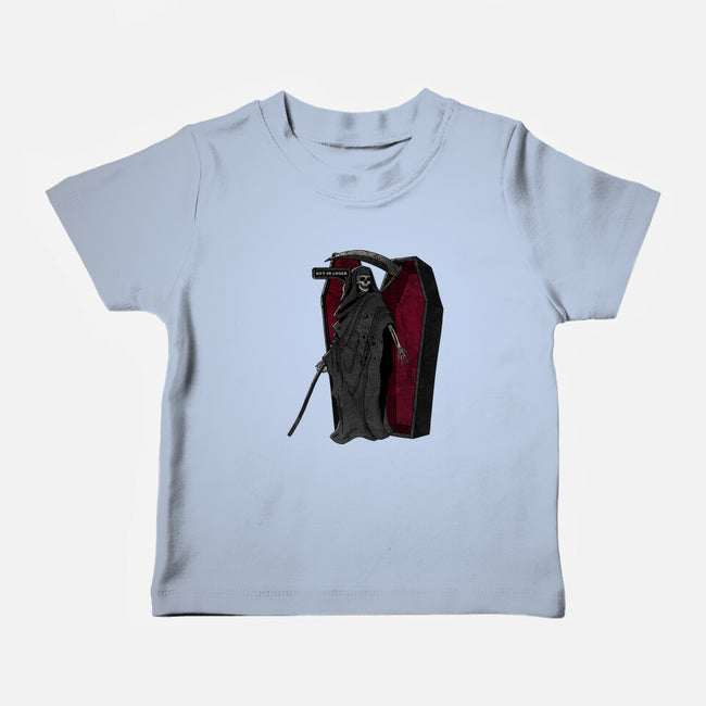 Death Beckons You To Get In-Baby-Basic-Tee-fanfreak1