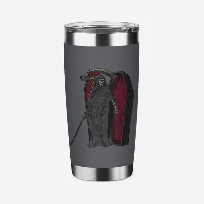 Death Beckons You To Get In-None-Stainless Steel Tumbler-Drinkware-fanfreak1