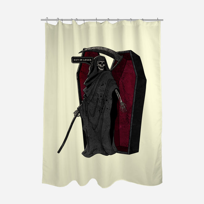 Death Beckons You To Get In-None-Polyester-Shower Curtain-fanfreak1