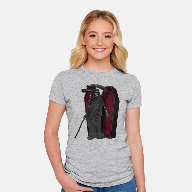 Death Beckons You To Get In-Womens-Fitted-Tee-fanfreak1