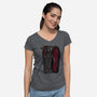 Death Beckons You To Get In-Womens-V-Neck-Tee-fanfreak1