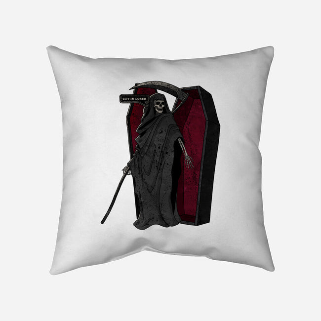 Death Beckons You To Get In-None-Removable Cover w Insert-Throw Pillow-fanfreak1