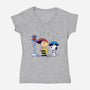 My Neighbor Beagle-Womens-V-Neck-Tee-estudiofitas