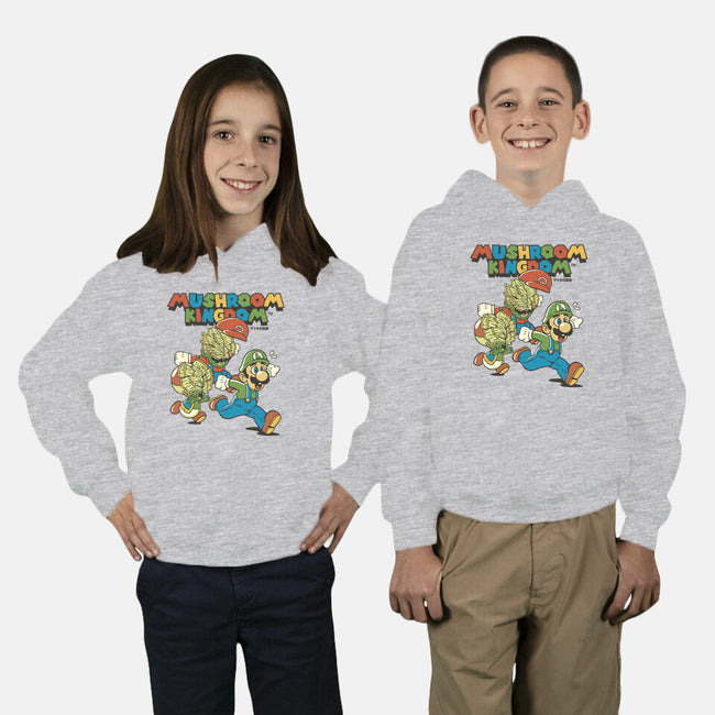 Fungi Explosion Runaway-Youth-Pullover-Sweatshirt-tobefonseca