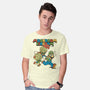 Fungi Explosion Runaway-Mens-Basic-Tee-tobefonseca