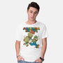 Fungi Explosion Runaway-Mens-Basic-Tee-tobefonseca