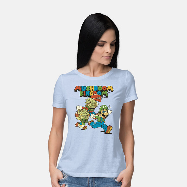 Fungi Explosion Runaway-Womens-Basic-Tee-tobefonseca