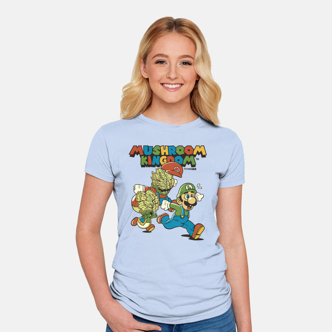 Fungi Explosion Runaway-Womens-Fitted-Tee-tobefonseca