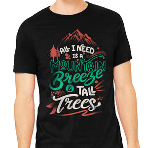 Mountain Breeze And Tall Trees