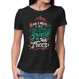 Mountain Breeze And Tall Trees